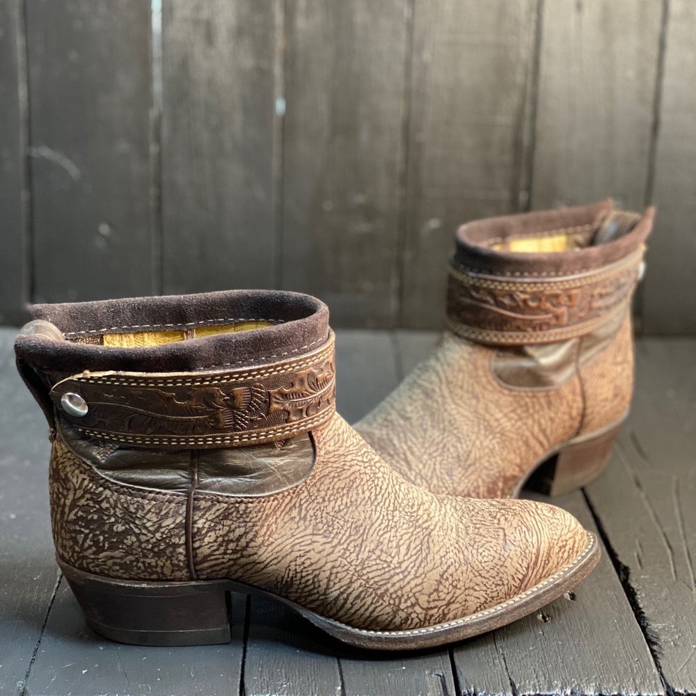 SOLD Size 11.5, Upcycled Justin boots